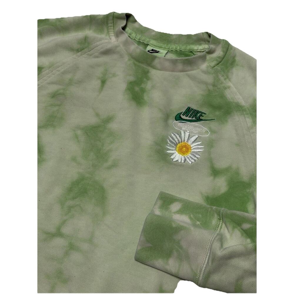 Nike Sweatshirt Mens Small Green Tie Dye Have A Nike Day Crewneck DM5001-332